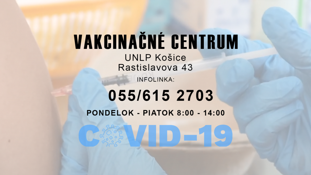 vakcinačné centrum, oznam