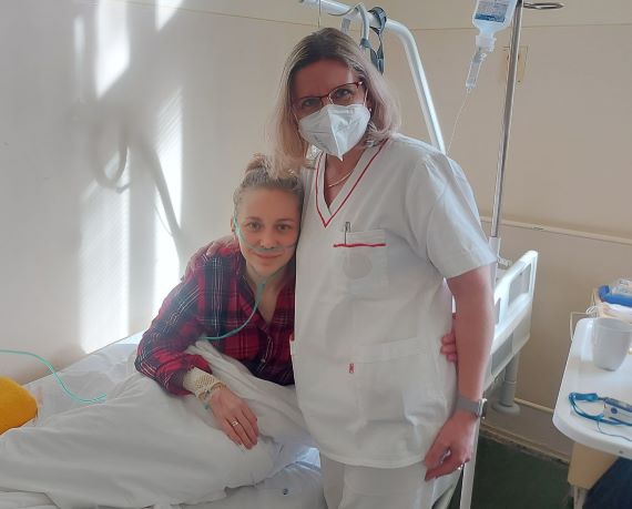 pacientka Oľga z Ukrajiny a MUDr. Lenka Kopčová